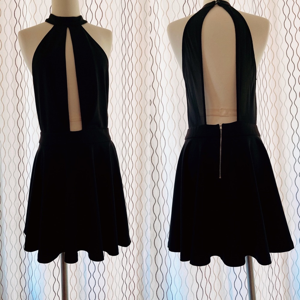 Black mini dress